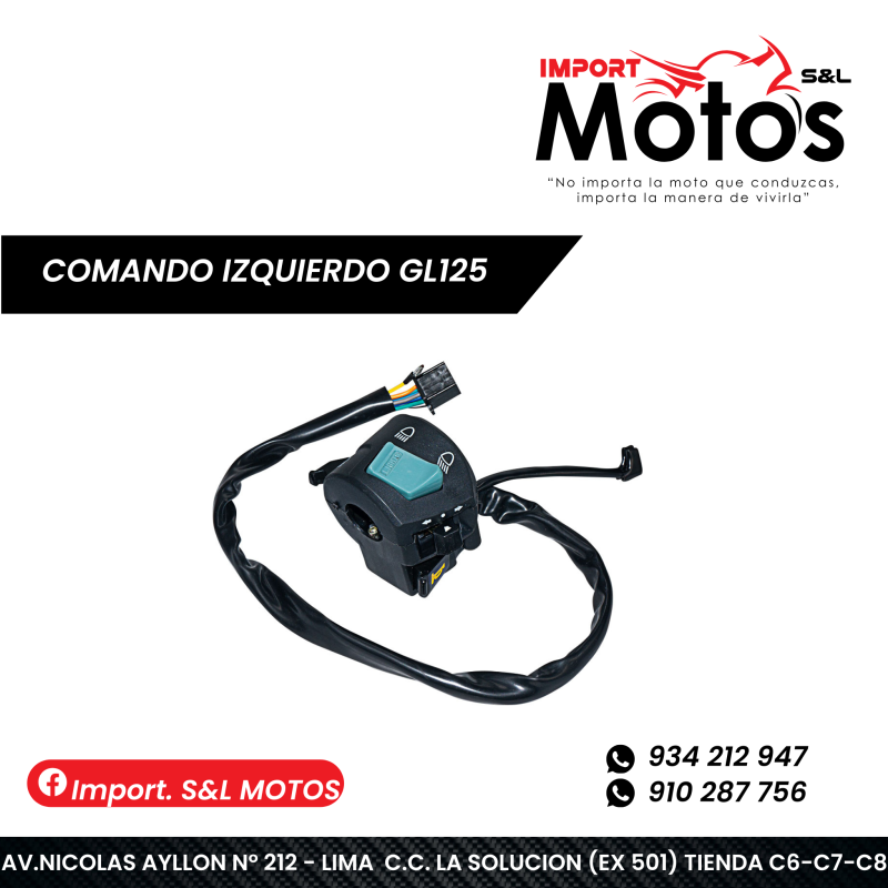 COMANDO IZQUIERDO GL125