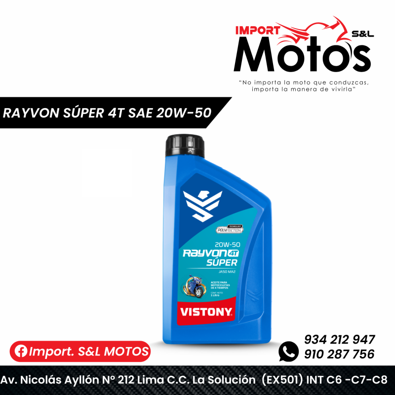 RAYVON SÚPER 4T SAE 20W-50